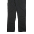 TOMMY HILFIGER Mens Cotton Blend Black Slim Straight Trousers W30 L32 Classic