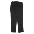 TOMMY HILFIGER Mens Cotton Blend Black Slim Straight Trousers W30 L32 Classic