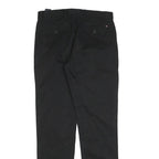 TOMMY HILFIGER Mens Cotton Blend Black Slim Straight Trousers W30 L32 Classic
