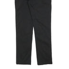 TOMMY HILFIGER Mens Cotton Blend Black Slim Straight Trousers W30 L32 Classic