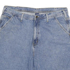 Mens Blue Denim Casual Shorts 3XL W38 Cotton Blend Comfortable Fit