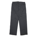 Mens Cotton Blend Black Regular Fit Cargo Trousers W30 L30 Button Closure