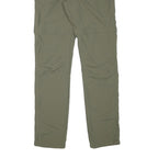 46 NORD Mens Cotton Blend Green Slim Tapered Trousers W27 L32 Casual Outdoor Zip