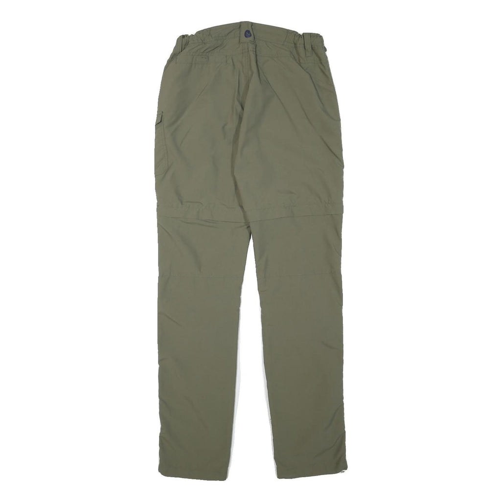 46 NORD Mens Cotton Blend Green Slim Tapered Trousers W27 L32 Casual Outdoor Zip