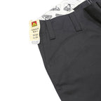 BEN DAVIS Mens Cotton Blend Black Relaxed Straight W36 L30 Workwear Trousers Zip