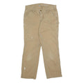 CARHARTT Womens Cotton Blend Beige Regular Fit Straight Leg Trousers W30 L27