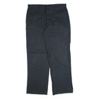 DICKIES Workwear Mens Trousers Black Regular Straight W36 L32