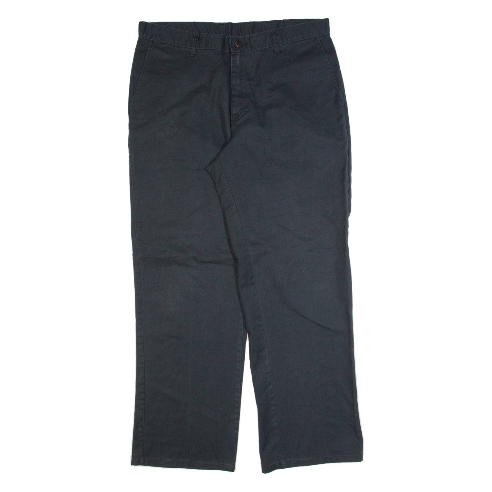 DICKIES Workwear Mens Trousers Black Regular Straight W36 L32