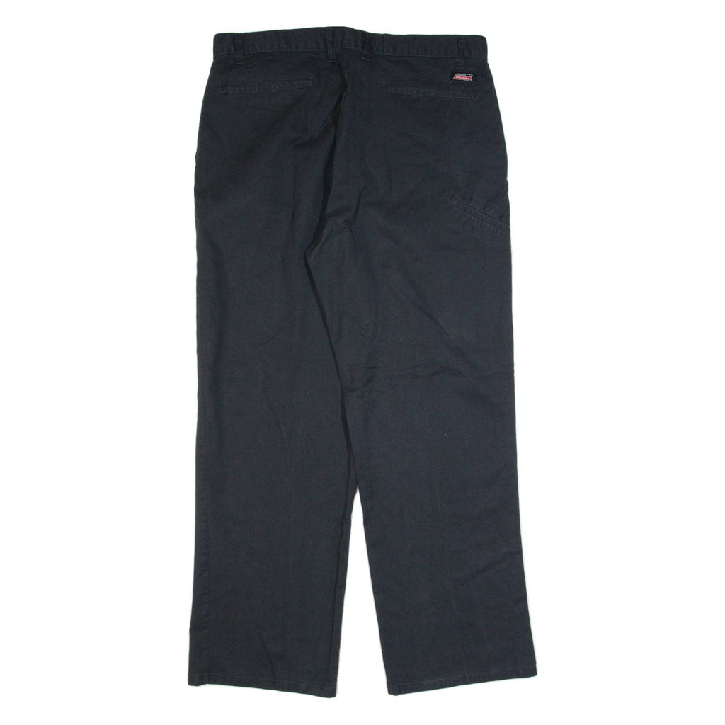 DICKIES Workwear Mens Trousers Black Regular Straight W36 L32