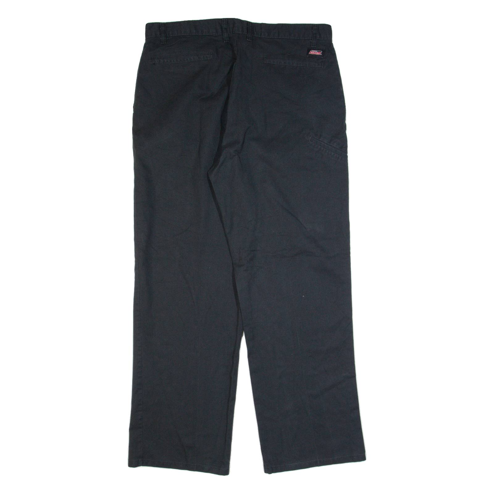 DICKIES Workwear Mens Trousers Black Regular Straight W36 L32
