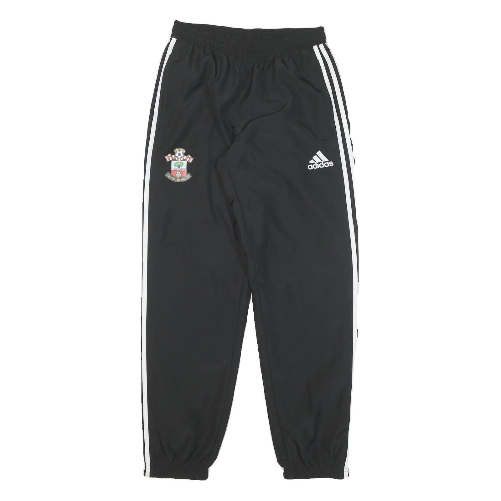 ADIDAS Mens Joggers Black & White Southampton FC Slim Tapered Size S W26 L30