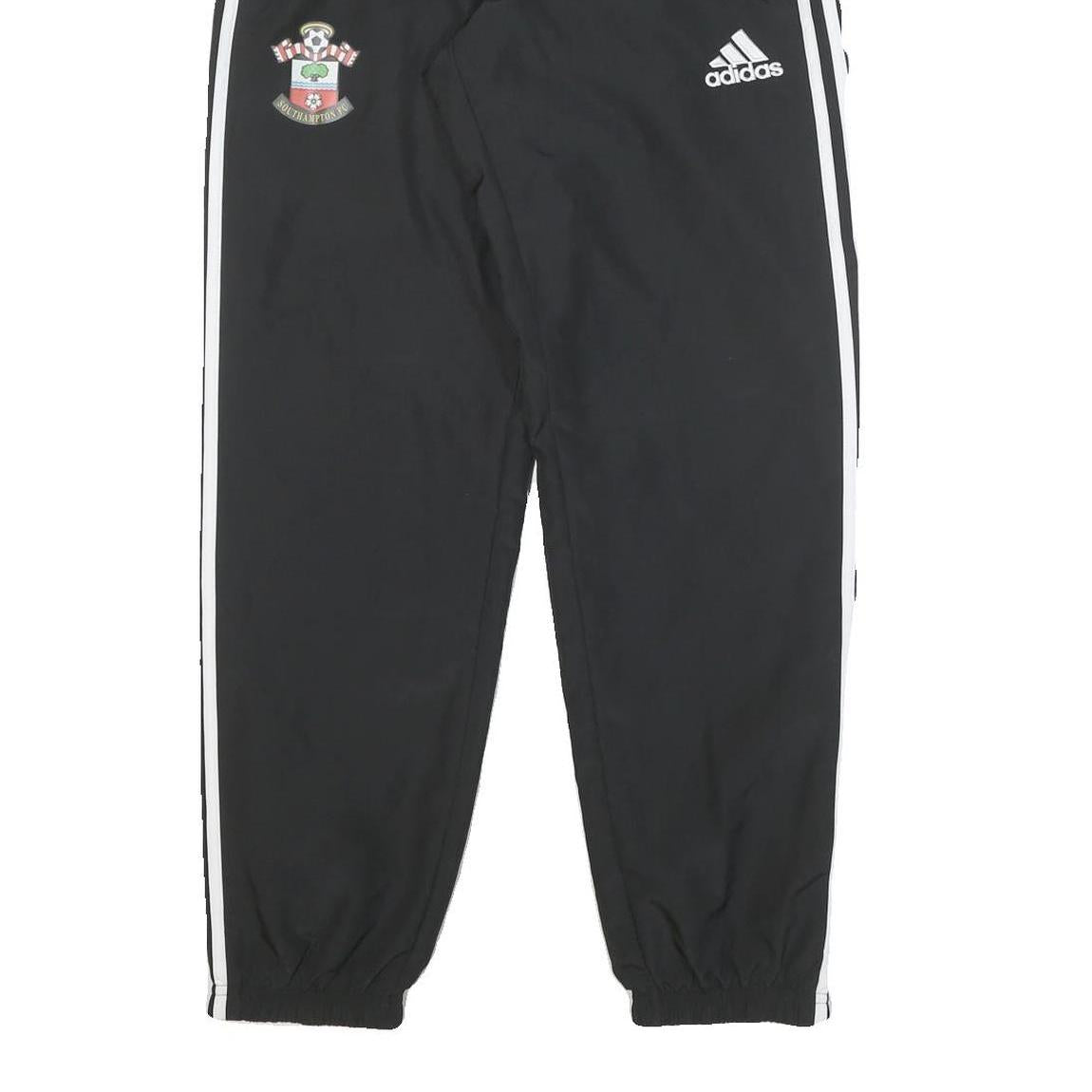ADIDAS Mens Joggers Black & White Southampton FC Slim Tapered Size S W26 L30