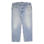 CARHARTT Mens Jeans Blue Relaxed Straight Denim Light W42 L32 Workwear Casual