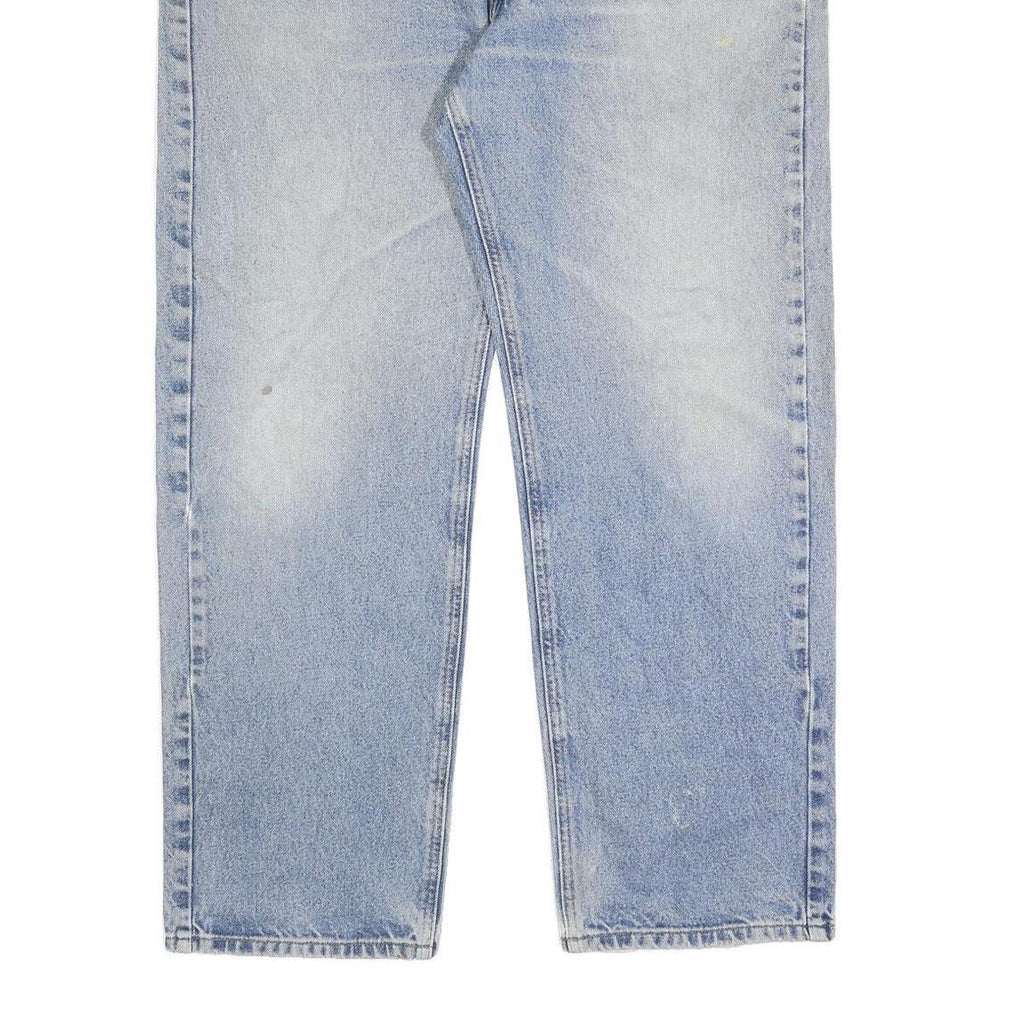 CARHARTT Mens Jeans Blue Relaxed Straight Denim Light W42 L32 Workwear Casual