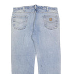 CARHARTT Mens Jeans Blue Relaxed Straight Denim Light W42 L32 Workwear Casual