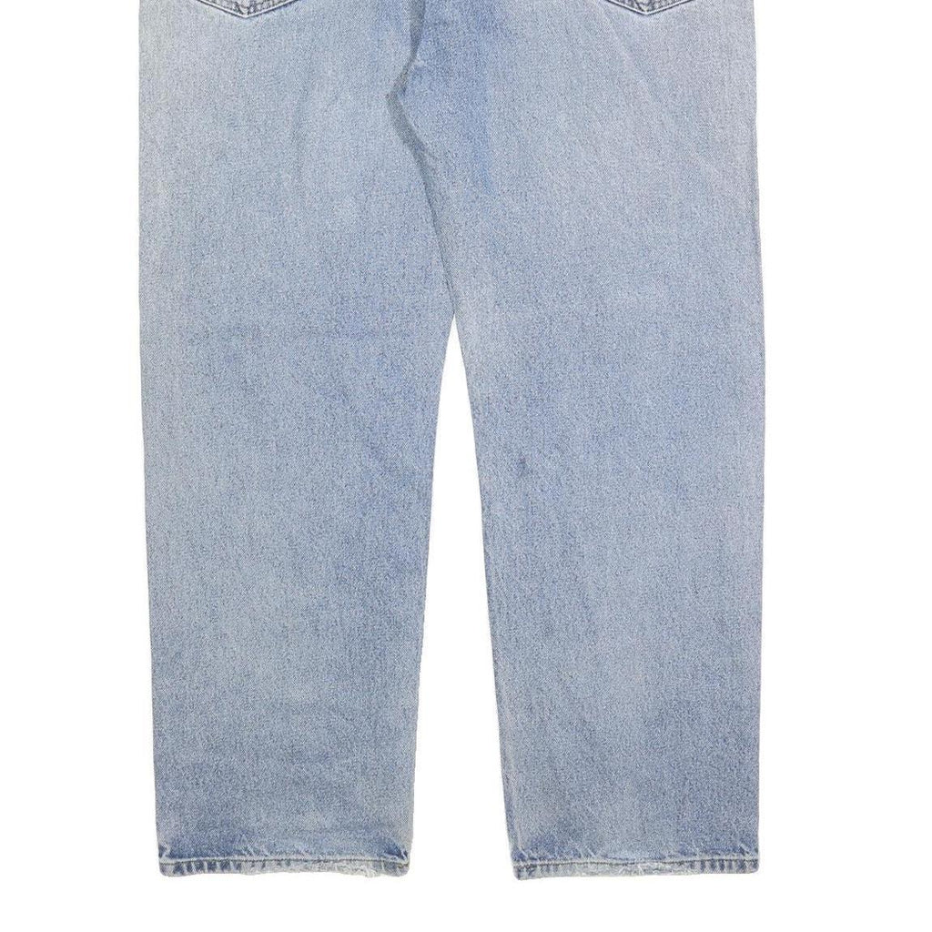 CARHARTT Mens Jeans Blue Relaxed Straight Denim Light W42 L32 Workwear Casual