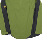 JACK WOLFSKIN Mens Green & Black Outdoor Jacket XS Polyester Blend Zip