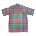 BREMO Mens Shirt Blue Check L