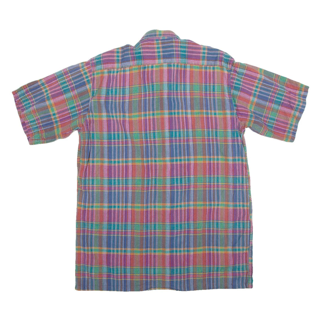 BREMO Mens Shirt Blue Check L