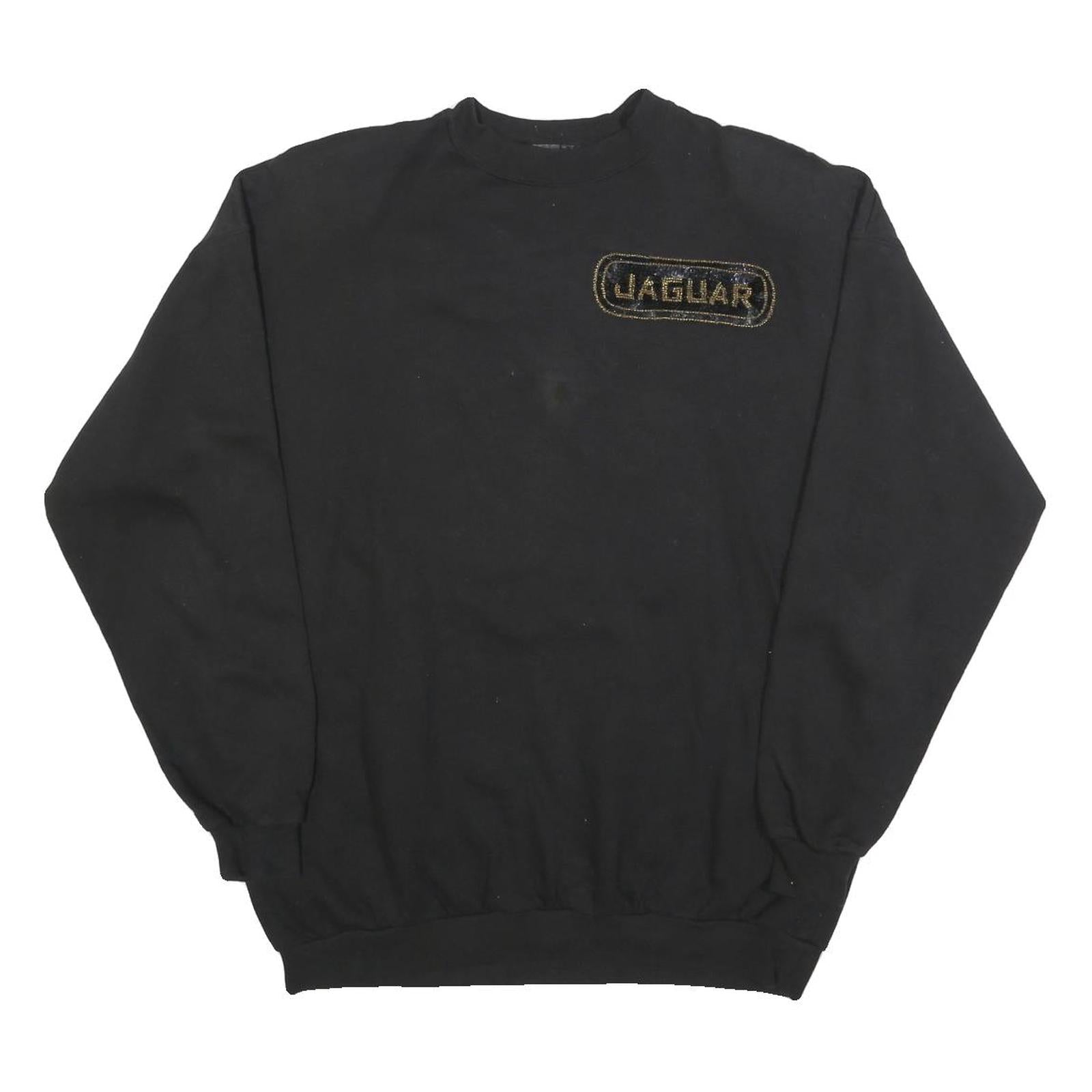 COLORADO Womens Black Jaguar Logo Crew Neck M Sweatshirt Cotton Blend Casual