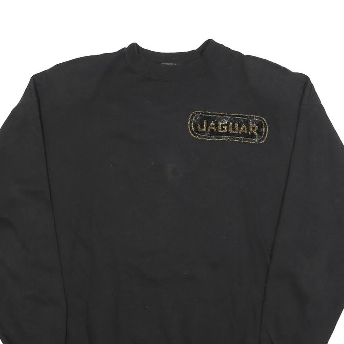 COLORADO Womens Black Jaguar Logo Crew Neck M Sweatshirt Cotton Blend Casual