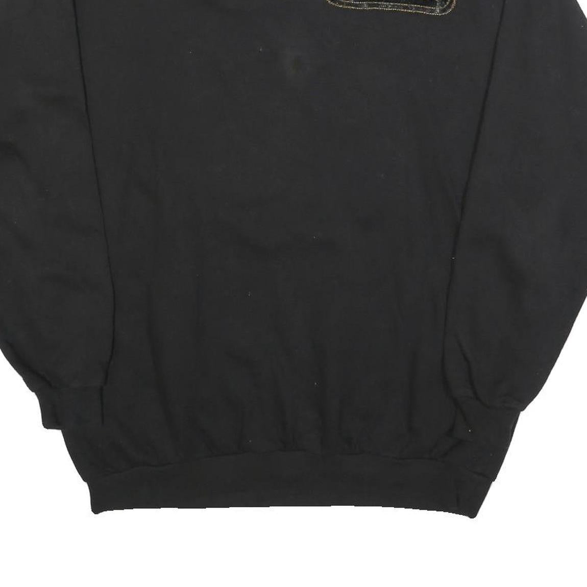 COLORADO Womens Black Jaguar Logo Crew Neck M Sweatshirt Cotton Blend Casual