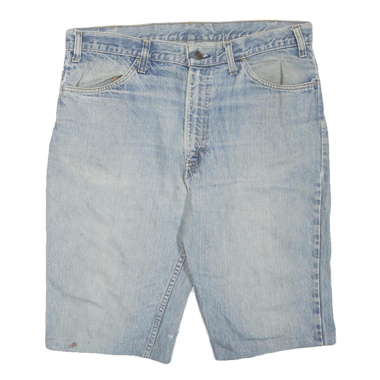 LEVI'S Mens Denim Blue Casual Shorts XL W38 Cotton Blend Relaxed Fit