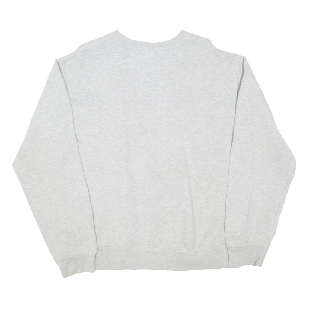 LAND'S END Mens Grey Crew Neck M Cotton Blend Sweatshirt Casual Pullover