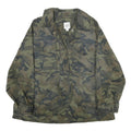 GAP Womens Green Camouflage Cotton Blend Jacket XS Zip Military Style Casual