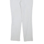 REISS Womens Cotton Blend Light Grey Regular Fit Straight Trousers W27 L27 Smart