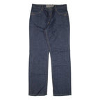 DRIVER Womens Jeans Blue Loose Straight W33 L32