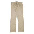 POLO RALPH LAUREN Mens Regular Fit Beige Cotton Blend Trousers W32 L34 Zip