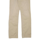 POLO RALPH LAUREN Mens Regular Fit Beige Cotton Blend Trousers W32 L34 Zip