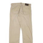POLO RALPH LAUREN Mens Regular Fit Beige Cotton Blend Trousers W32 L34 Zip