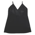 ALICE MCCALL Womens Black Sleeveless V-Neck Plain Cami Top L Slim Fit