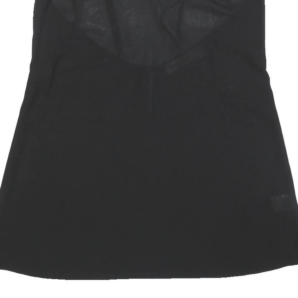 ALICE MCCALL Womens Black Sleeveless V-Neck Plain Cami Top L Slim Fit