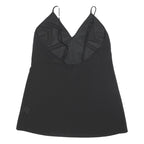 ALICE MCCALL Womens Black Sleeveless V-Neck Plain Cami Top L Slim Fit