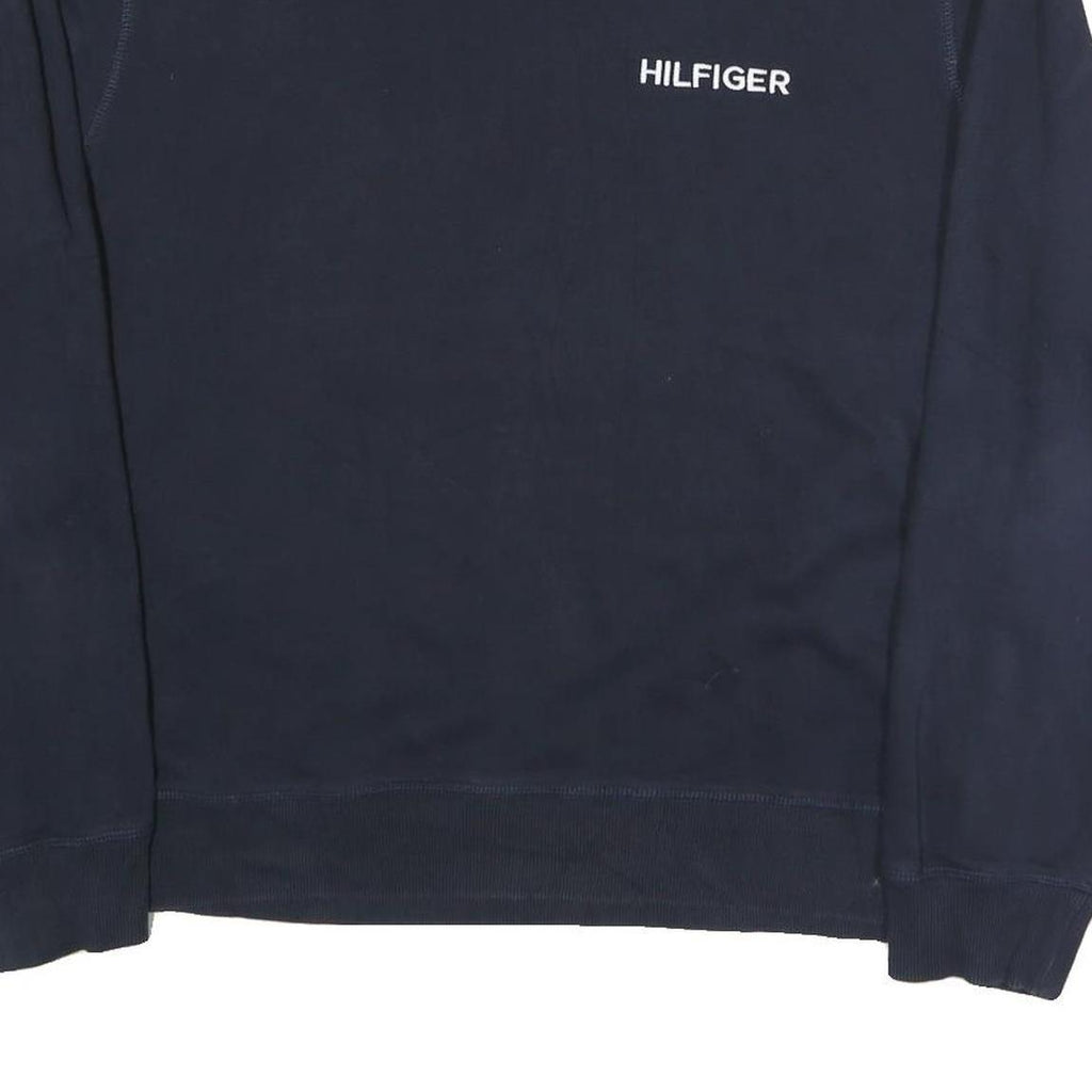TOMMY HILFIGER Mens Navy Blue Cotton Blend Crew Neck XL Sweatshirt Pullover