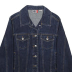 ARIZONA JEAN COMPANY Womens Blue Denim Jacket M Cotton Button Plain Classic Fit