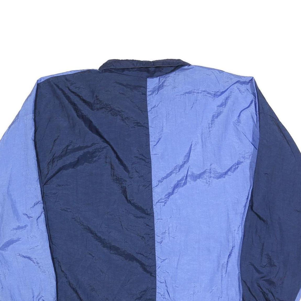 CAPRICO Mens Blue & Navy Outdoor Nylon Jacket M Athletic Colourblock Zip Pockets