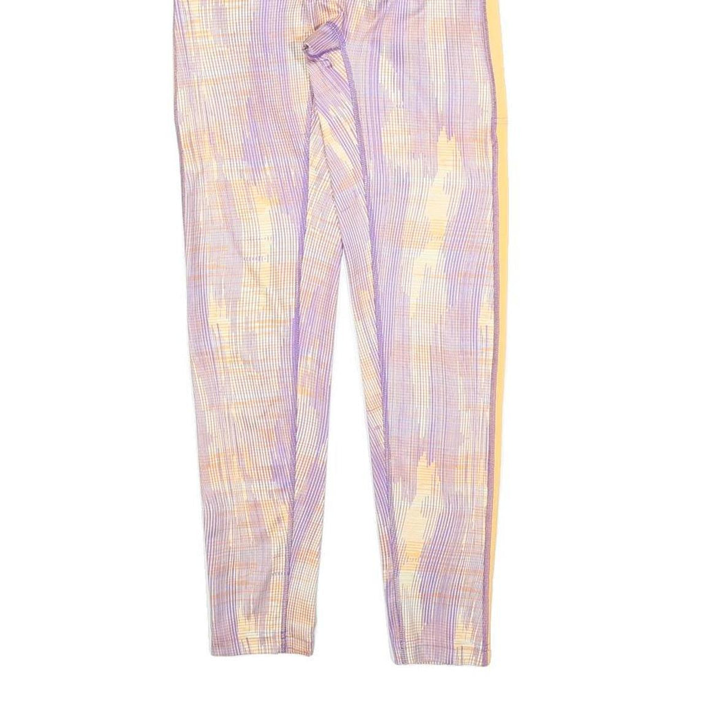 GYMSHARK Womens Joggers Purple & Yellow Slim Tapered S W22 L26 Gym Fitness