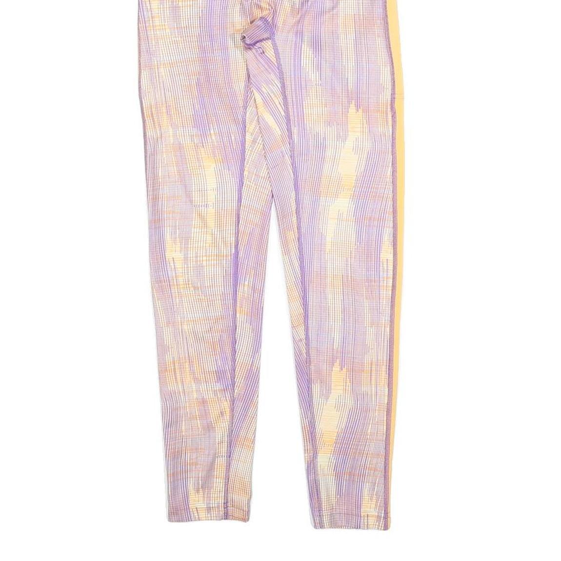 GYMSHARK Womens Joggers Purple & Yellow Slim Tapered S W22 L26 Gym Fitness
