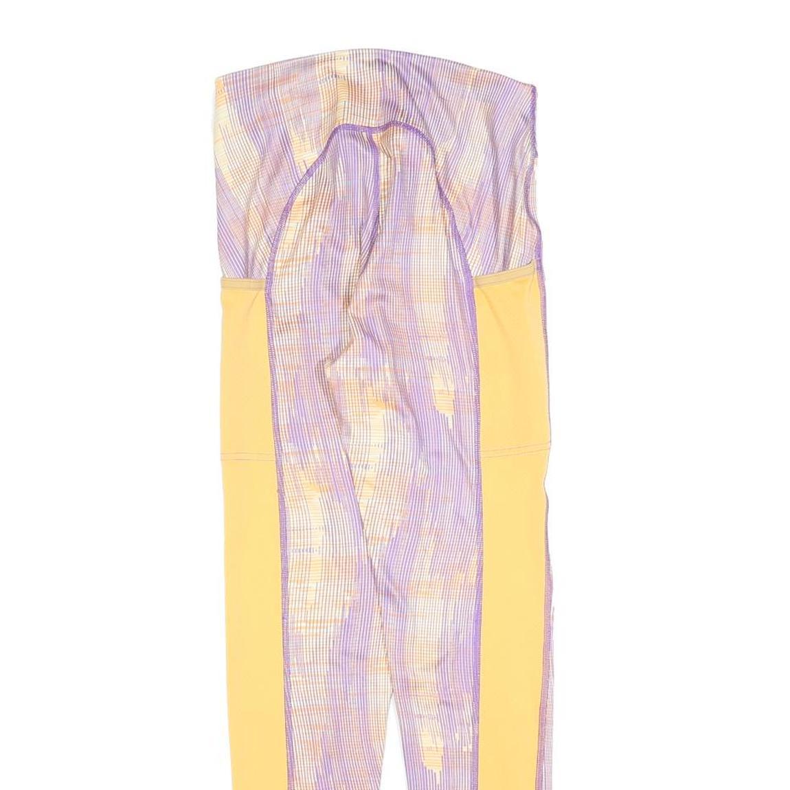 GYMSHARK Womens Joggers Purple & Yellow Slim Tapered S W22 L26 Gym Fitness