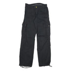 CARHARTT Mens Cotton Blend Black Regular Straight Trousers W28 L31 Utility
