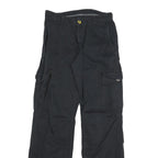 CARHARTT Mens Cotton Blend Black Regular Straight Trousers W28 L31 Utility