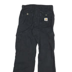 CARHARTT Mens Cotton Blend Black Regular Straight Trousers W28 L31 Utility