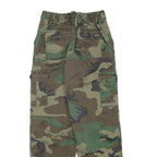 MFH Mens Cotton Blend Relaxed Cargo Camouflage Trousers W23 L25 Utility Style