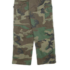 MFH Mens Cotton Blend Relaxed Cargo Camouflage Trousers W23 L25 Utility Style