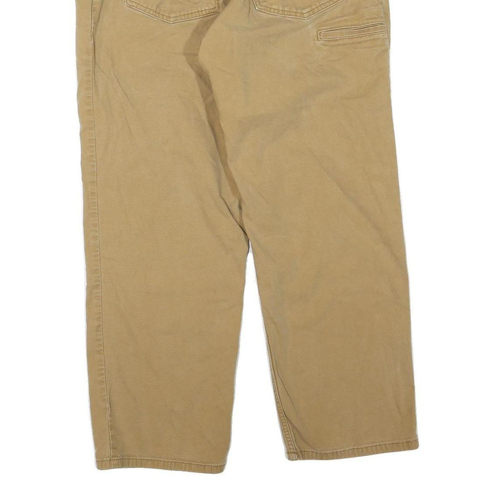 CARHARTT Mens Cotton Blend Beige Regular Fit Straight Leg Trousers W32 L27