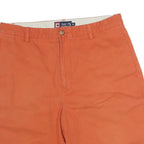 CHAPS Mens Orange Casual Cotton Shorts M W34 Summer Regular Fit